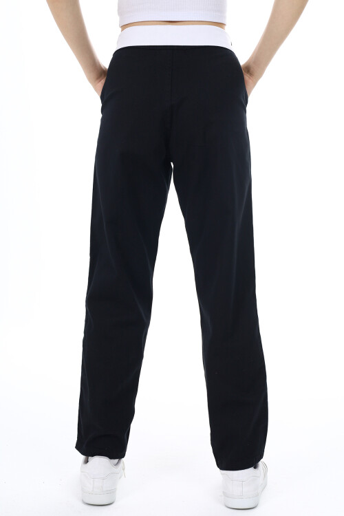 Kız Çocuk Bel İşlemeli Gabardin Pantolon 9-14 Yaş Lx253