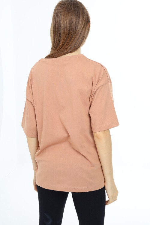 Kız Çocuk Kelebek Baskılı T-Shirt 9-14 Yaş Px037