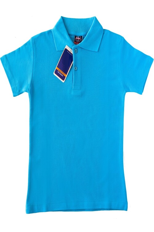 Kız Çocuk Okul Tarz %100 Pamuk T-Shirt - 5-17 Yaş AG001