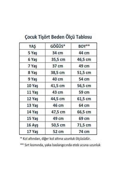 Kız Çocuk Okul Tarz %100 Pamuk T-Shirt - 5-17 Yaş AG001