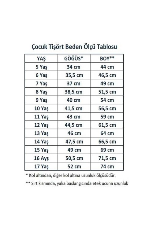 Kız Çocuk Okul Tarz %100 Pamuk T-Shirt - 5-17 Yaş AG003