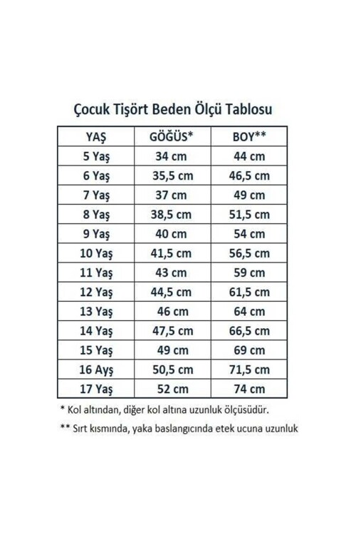 Kız Çocuk Okul Tarz %100 Pamuk T-Shirt -5-17 Yaş AG002