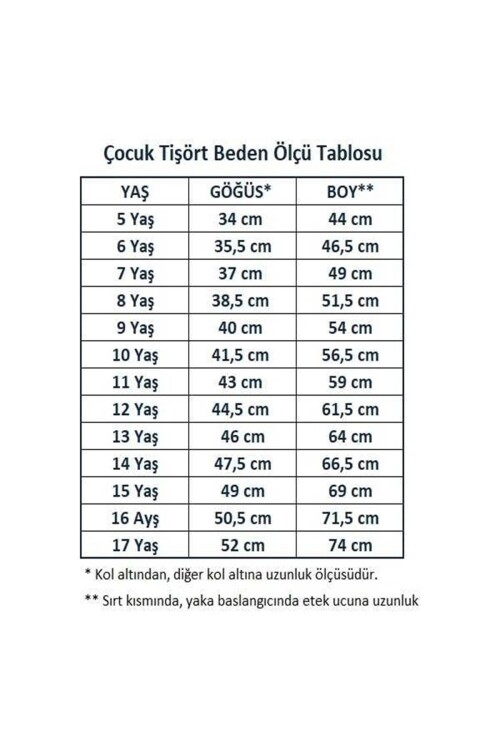 Kız Çocuk Okul Tarz %100 Pamuk T-Shirt -5-17 Yaş AG002