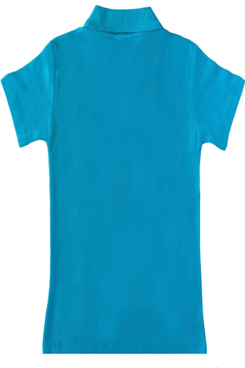 Kız Çocuk Okul Tarz %100 Pamuk T-Shirt - 5-17 Yaş AG003