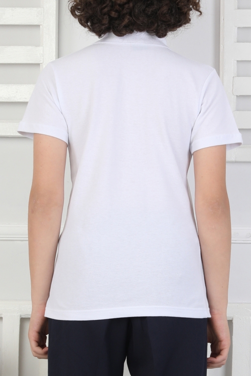 2li T-Shirt Kız Çocuk %100 Pamuk Okul Tarz 5-13 Yaş 12278