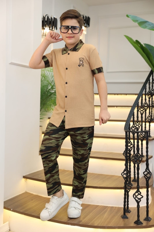 Erkek Çocuk 2li Takım (Gömlek+Pantolon) 3-12 Yaş 12196