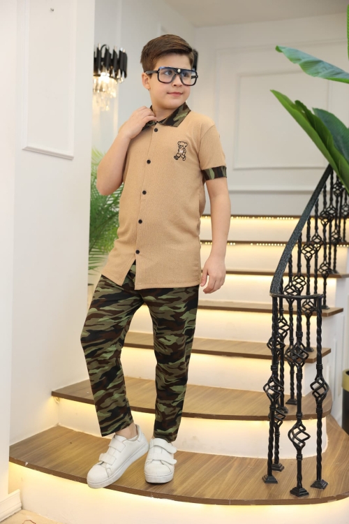 Erkek Çocuk 2li Takım (Gömlek+Pantolon) 3-12 Yaş 12196