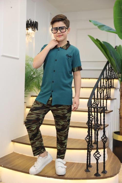 Erkek Çocuk 2li Takım (Gömlek+Pantolon) 3-12 Yaş 12196