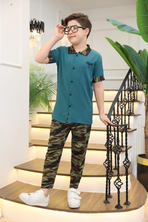 Erkek Çocuk 2li Takım (Gömlek+Pantolon) 3-12 Yaş 12196