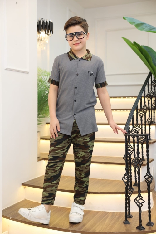 Erkek Çocuk 2li Takım (Gömlek+Pantolon) 3-12 Yaş 12196