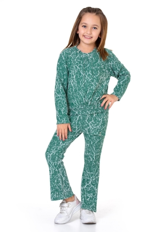 Kız Çocuk 2li Triko Takım (Pantolon+Kazak) 12124