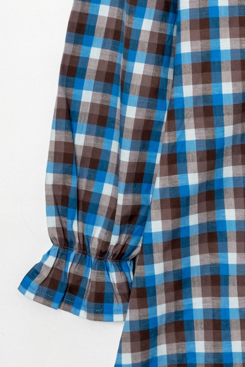 Kız Çocuk Ekose Desenli Elbise 12168