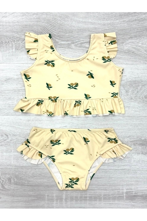 Kız Çocuk Fırfırlı Mayo Takımı 2-10 Yaş 12221