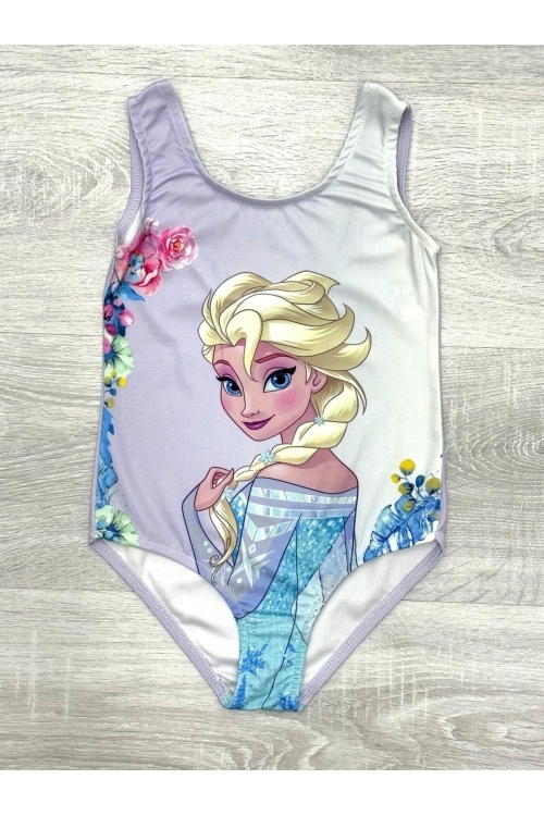 Kız Çocuk Görsel Baskılı Tek Parça Mayo 3-10 Yaş 12213