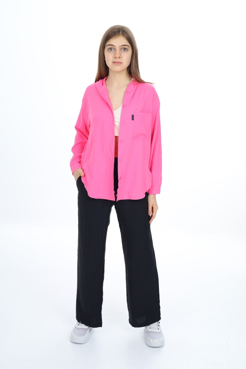 Kız Çocuk Kapüşonlu Gömlekli Takım Px309