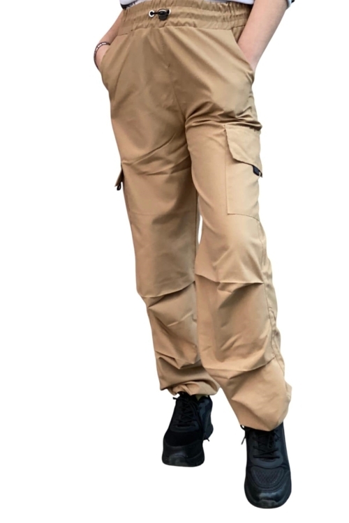 Kız Çocuk Kargo Cepli Paraşüt Pantolon 12126