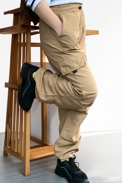 Kız Çocuk Kargo Cepli Paraşüt Pantolon 12158