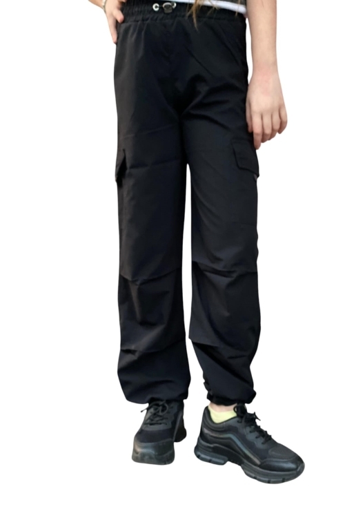 Kız Çocuk Kargo Cepli Paraşüt Pantolon 12162