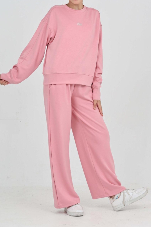 Kız Çocuk Oysho Kumaş Geniş Paçalı Alt- Üst Takım 12312