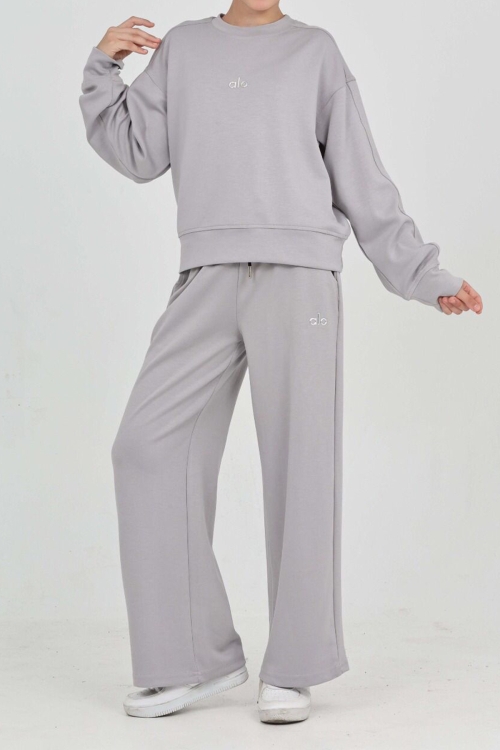 Kız Çocuk Oysho Kumaş Geniş Paçalı Alt- Üst Takım 12312