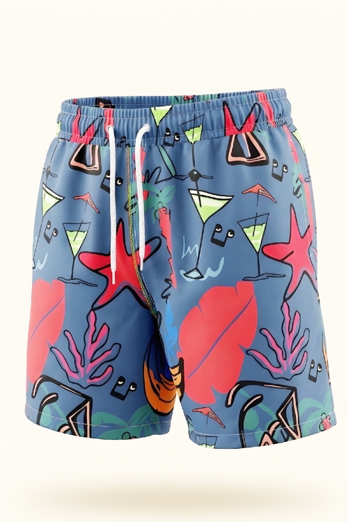 Erkek Çocuk Deniz&Havuz Şortu-Fermuar Cepli 4-15 Yaş 12614B