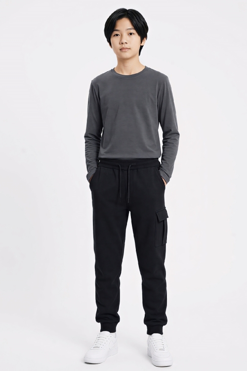 Erkek Çocuk Eşofman Alt-3 İplik-Kargo Cepli 18-16 Yaş 12556