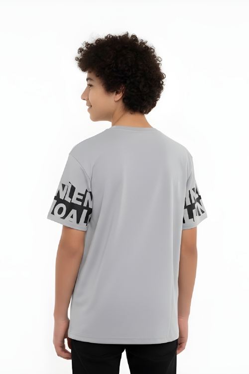 Erkek Çocuk T-Shirt--Geniş Kalıp-Yazı Baskılı-12-16 Yaş 12527