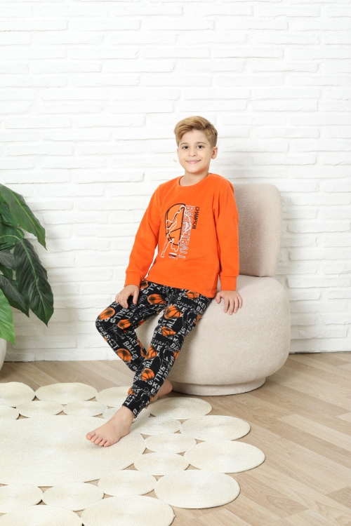 Erkek Çocuk Welsoft/Polar Kumaş Pijama Takımı 12491