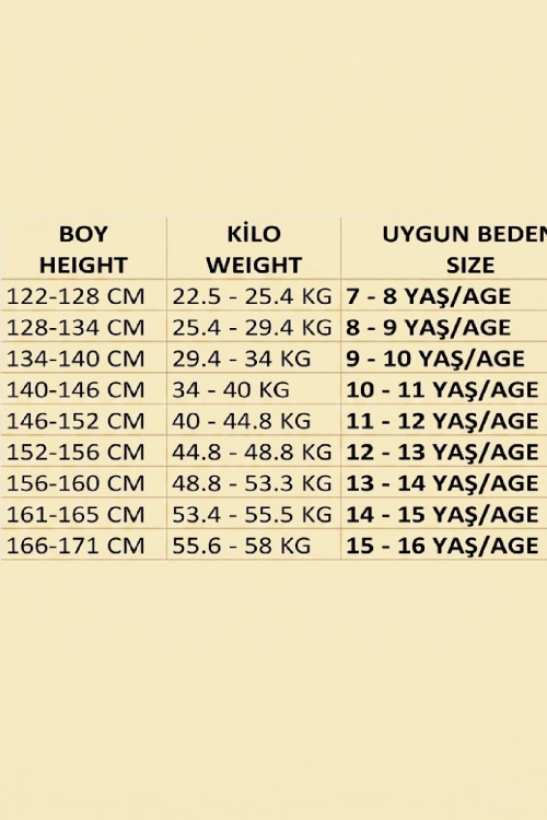 Kız Çocuk 3lü Mayo Takımı (Kısa Kollu Üst+Diz Boy Alt ve Bone) 7-16 Yaş 12591B