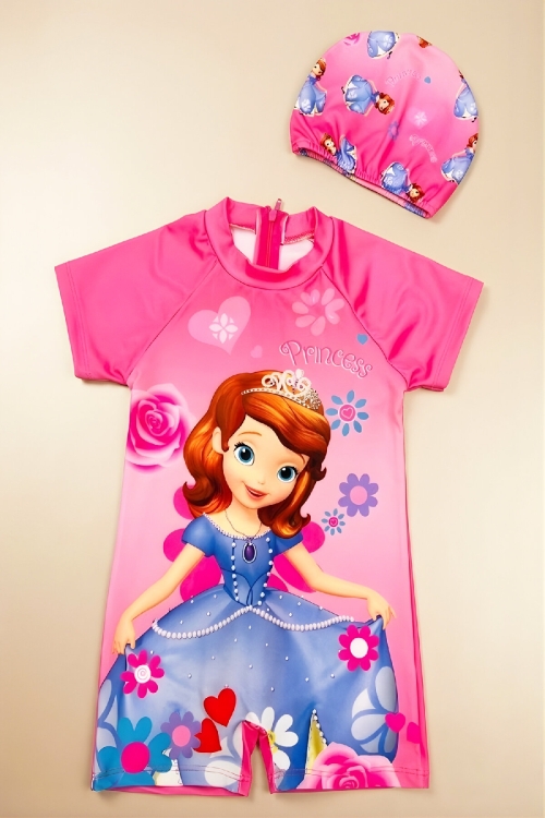 Kız Çocuk Boneli Mayo Takımı (Mayo+Bone) 2-8 Yaş 12587N