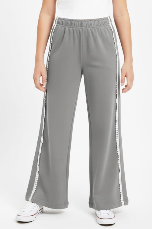 Kız Çocuk Eşofman Alt -3 İplik Diyagonal Kumaş- 6-14 Yaş 12460