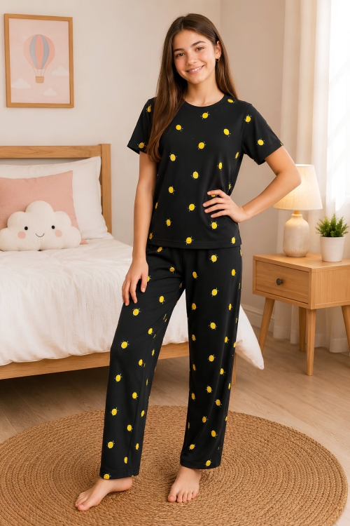 Kız Çocuk Milan Kumaş Pijama Takımı 8-16 Yaş 12700HC