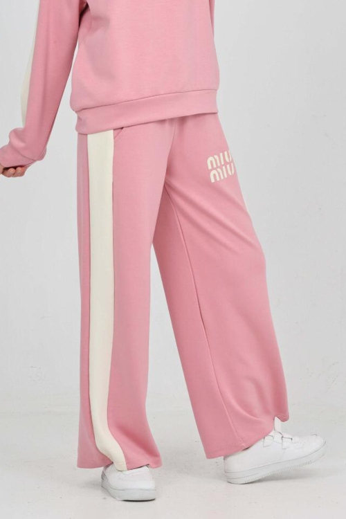 Kız Çocuk Oysho Kumaş Şerit Garni Detaylı Alt-Üst Takım 12302