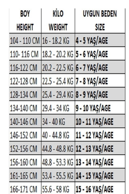 Kız Çocuk Tek Parça Yüzücü Mayo 5-16 Yaş 12584N