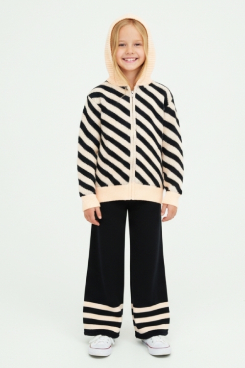 Kız Çocuk Triko 2li Alt-Üst Takım (Hırka ve Alt)  10-15 Yaş 12431