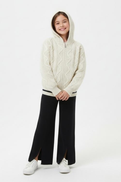 Kız Çocuk Triko Örme Alt-Üst Takım (Hırka ve Alt)  10-15 Yaş 12432