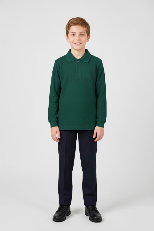 Erkek Çocuk %100 Pamuk ve Okul Tarz T-Shirt 6-16 Yaş 12798MRT