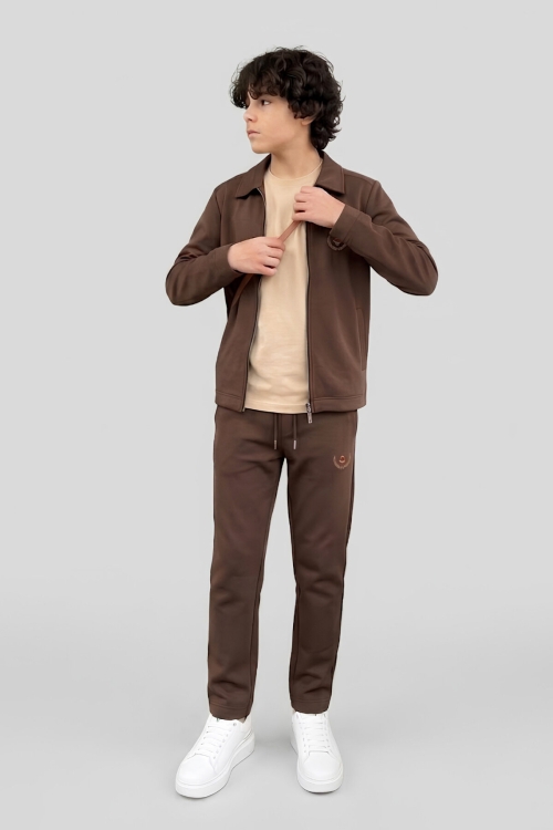 Erkek Çocuk 3lü Takım (Ceket+T-Shirt+Alt) 6-16 Yaş 12770SMP