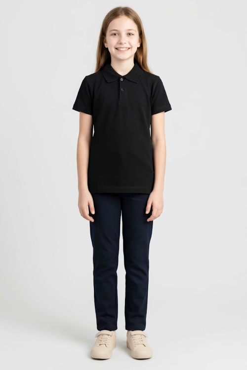Kız Çocuk T-Shirt %100 Pamuk ve Okul Tarz 6-16 Yaş 12784MRT
