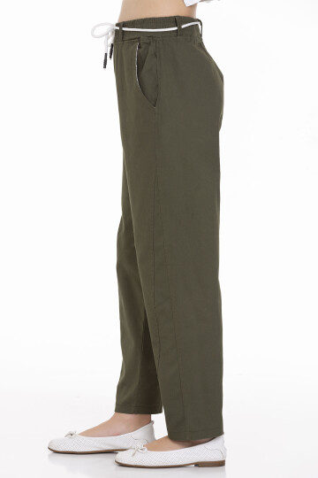 Kız Çocuk Beli Kordonlu Gabardin Pantolon 9-14 Yaş LX 254