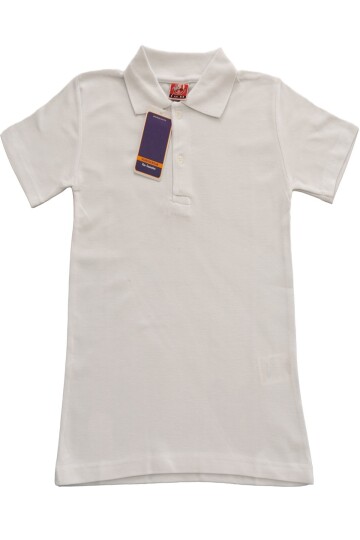 Kız Çocuk Okul Tarz %100 Pamuk T-Shirt - 5-17 Yaş AG001