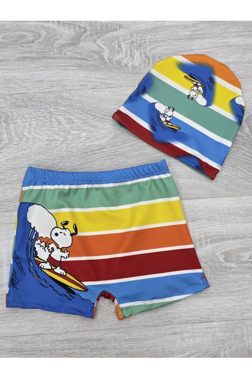 Erkek Çocuk Boneli ve Şortlu Mayo Takımı 12256