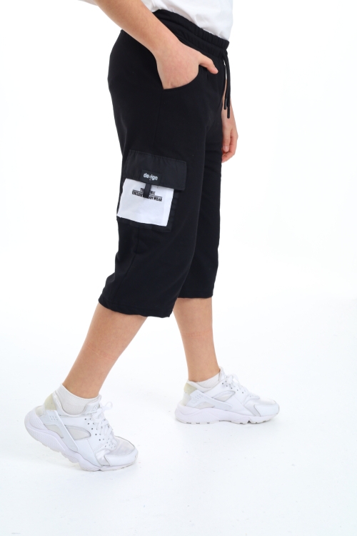 Erkek Çocuk Kargo Cepli Kapri Alt 12205