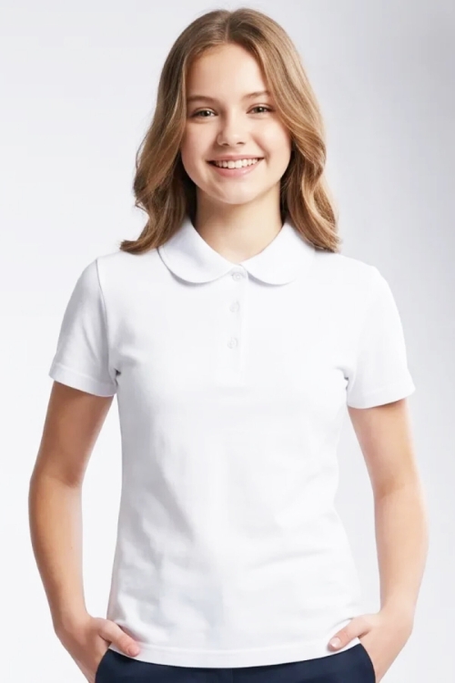 Kız Çocuk 2li T-Shirt %100 Pamuk ve Okul Tarz 5-16 Yaş 12723AT