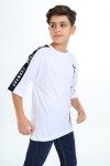 Erkek Çocuk Kol Şerit Garnili T-Shirt 9-14 Yaş Lx7063