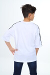 Erkek Çocuk Kol Şerit Garnili T-Shirt 9-14 Yaş Lx7063