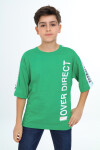 Erkek Çocuk Kol Şerit Garnili T-Shirt 9-14 Yaş Lx7063