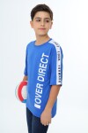 Erkek Çocuk Kol Şerit Garnili T-Shirt 9-14 Yaş Lx7063