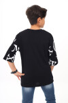 Erkek Çocuk Kol Yazı Baskılı T-Shirt 9-14 Yaş Lx7067