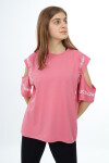 Kız Çocuk Omuzları Açık T-Shirt 9-14 Yaş px017